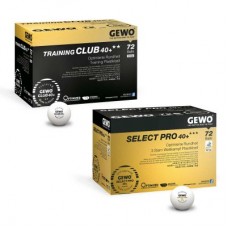 El juego de pelotas GEWO incluye 1x Training Club 40+** + Select Pro 40+*** 72er blanco
